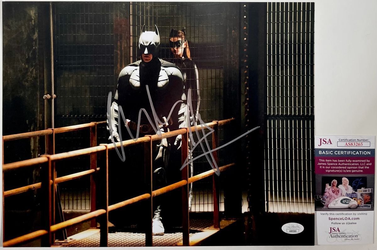 Christian Bale Signed The Dark Knight Rises 11x14 Photo E Autograph JSA COA