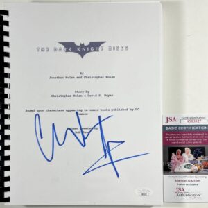 Christian Bale Signed The Dark Knight Rises Full Movie Script Autograph JSA COA