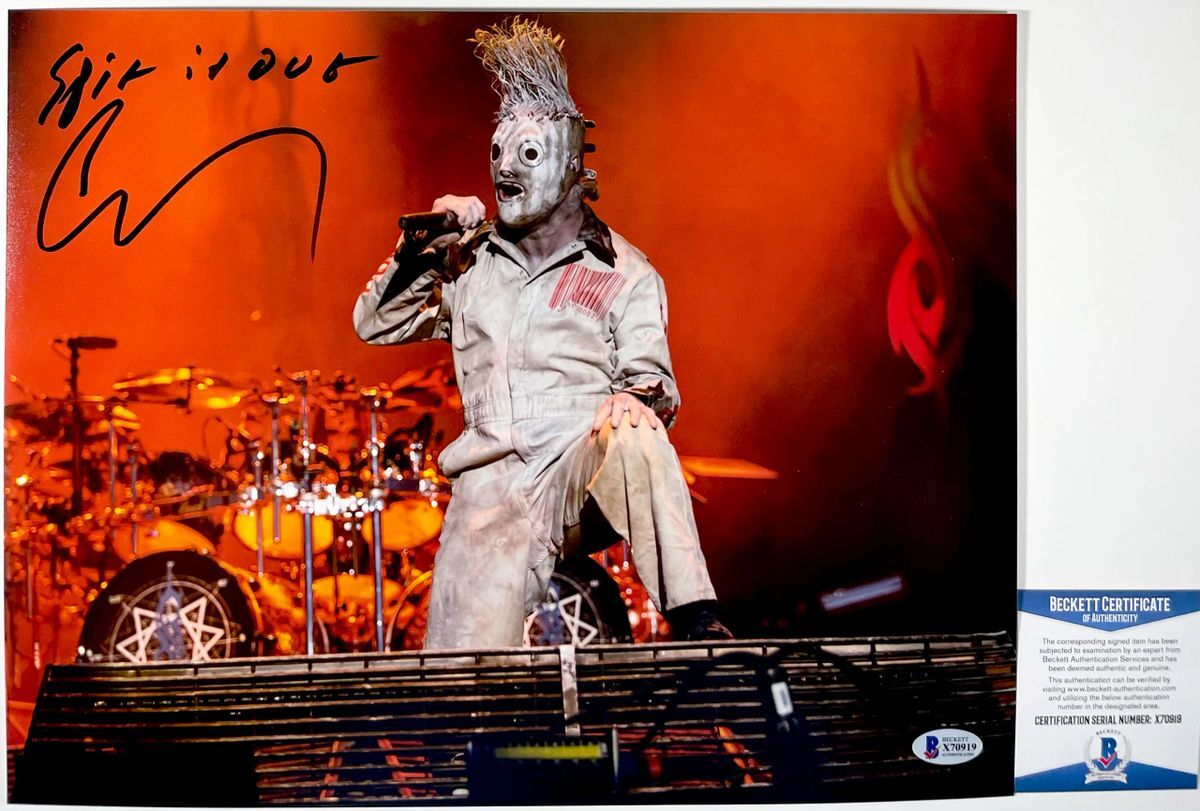 Corey Taylor Signed Slipknot 11x14 Photo Autograph Inscribe Stone Sour BAS COA