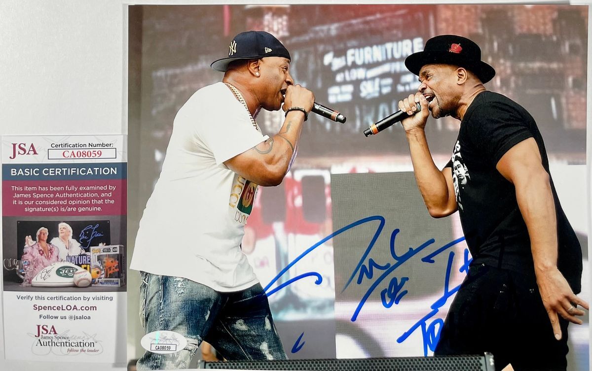 Darryl McDaniels Signed Run-DMC 8x10 Photo N Autograph Hip Hop DMC JSA COA