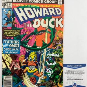 Ed Gale Signed Howard The Duck Comic Book #17 (1977) Autograph Beckett BAS COA