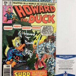 Ed Gale Signed Howard The Duck Comic Book #20 Autograph BAS COA