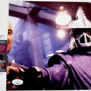 Francois Chau Signed Teenage Mutant Ninja Turtles Shredder 8x10 Photo B JSA COA
