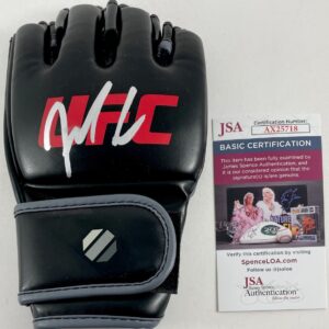 Frankie Edgar Signed Black & Red UFC Glove MMA Fighter Autograph HOF JSA COA