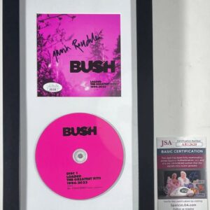 Gavin Rossdale Signed Bush Loaded CD Booklet Framed Matted Display JSA COA