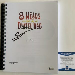 George Hamilton Signed 8 Heads in a Duffel Bag Full Script Autograph Beckett COA
