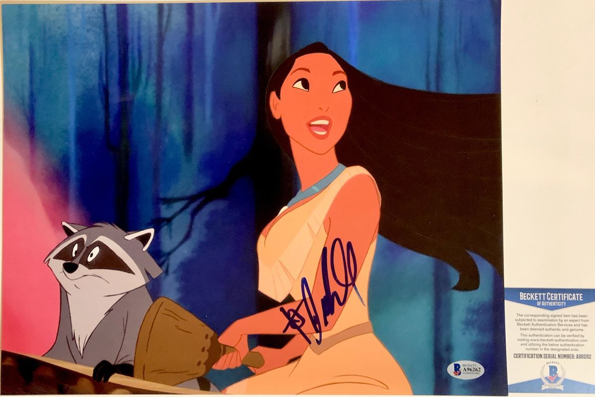 Irene Bedard Signed Walt Disney's Pocahontas 11x14 Photo Autograph BAS COA