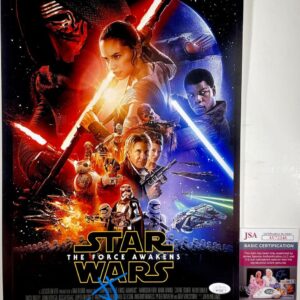 J.J. Abrams Signed Star Wars The Force Awakens 11x17 Poster A Autograph JSA COA