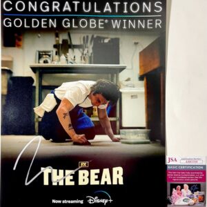 Jeremy Allen White Signed The Bear 11x17 Poster C Autograph Carmy JSA COA