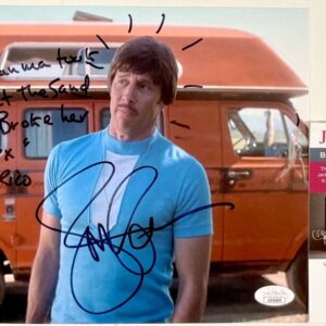 Jon Gries Signed Napoleon Dynamite "Uncle Rico" 8x10 Photo B Autograph JSA COA