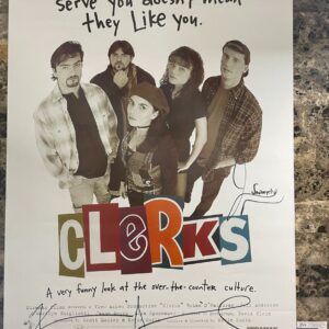 Kevin Smith & Jason Mewes Signed Clerks 27x40 Full Size Poster Autograph JSA COA