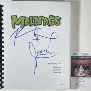 Kevin Smith & Jason Mewes Signed Mallrats Full Movie Script Autograph JSA COA