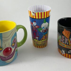 Killer Klowns From Outer Space Mugs and Tumbler Cup Lot Of 3 Spirit Exclusive
