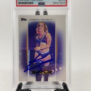 Kimberly Frankele Signed 2017 Topps WWE Women's Division Card PSA DNA Slabbed