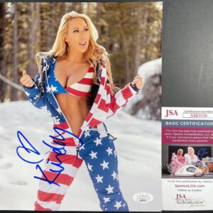 Kindly Myers Signed 8x10 Photo D Autograph Playboy Maxim Model JSA COA