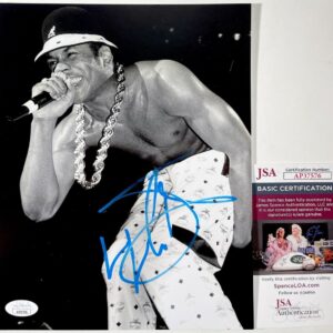 LL Cool J Signed B&W 8x10 Photo C Autograph Hip Hop Rap Artist JSA COA
