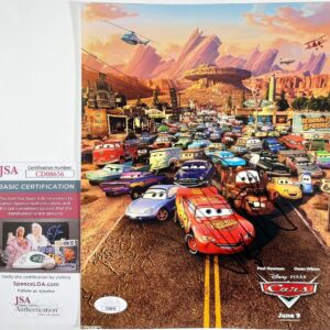 Larry The Cable Guy Signed Disney PIXAR Cars 8x10 Movie Poster Photo JSA COA