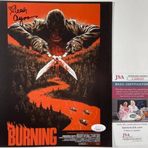 Leah Ayres Signed The Burning 8x10 Mini Movie Poster Photo A Autograph JSA COA