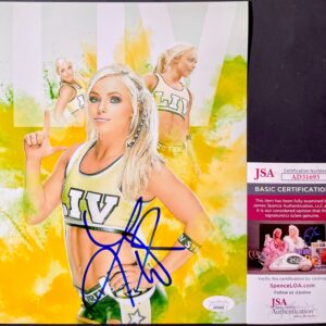 Liv Morgan Signed WWE Custom Edit 8x10 Photo Authentic Autograph NXT JSA COA