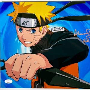 Maile Flanagan Signed Naruto Shippuden Metallic 11x14 Photo Autograph JSA COA