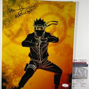 Maile Flanagan Signed Naruto Shippuden Metallic 11x14 Photo D Autograph JSA COA