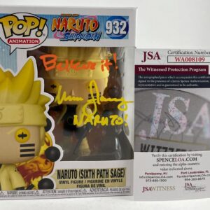 Maile Flanagan Signed Naruto Sixth Path Sage Funko POP #932 B Autograph JSA COA