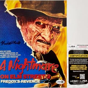 Marshall Bell Signed A Nightmare On Elm Street 2 8x10 Mini Movie Poster JSA COA