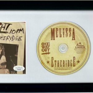 Melissa Etheridge Signed One Way Out CD Booklet Framed Display Autograph JSA COA