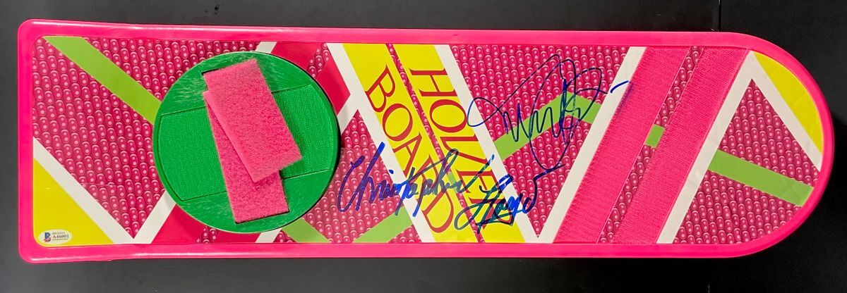 Michael J Fox & Christopher Lloyd Signed Back To The Future 2 Hoverboard BAS COA