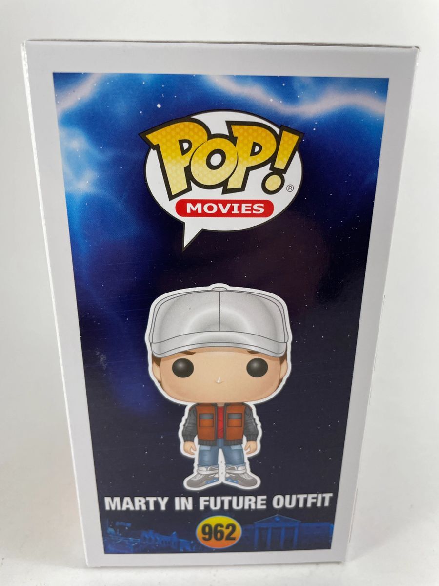 Michael J. Fox Signed Back To The Future Marty McFly Funko POP 962 BTTF BAS COA - Image 3