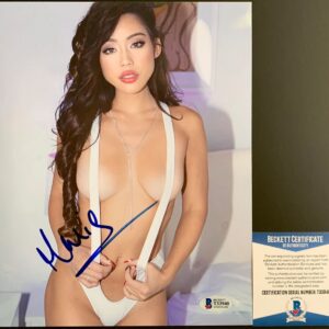Mimi Jade Signed 8x10 Photo Autograph Playboy Playmate Beckett BAS COA