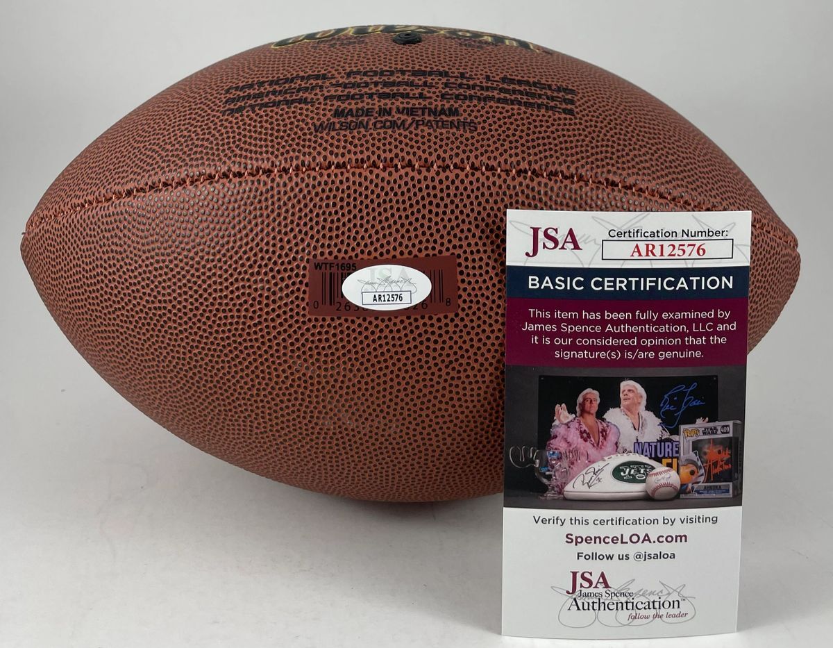 NFL Philadelphia Eagles QB Randall Cunningham Signed Wilson Football JSA COA - Image 2
