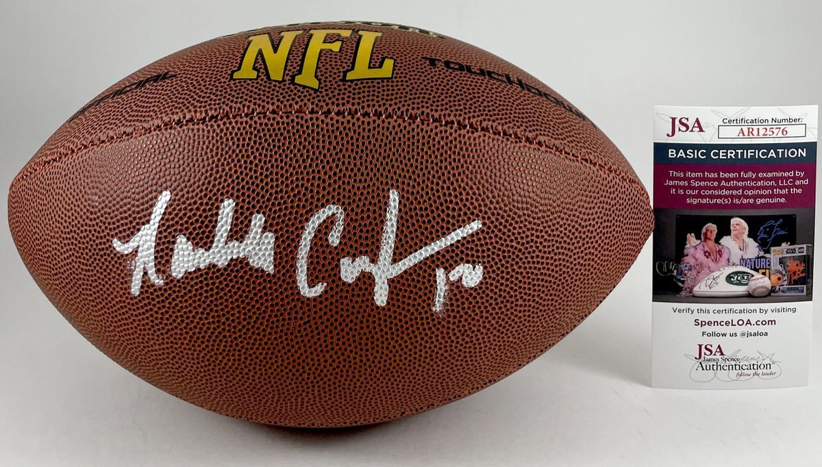 NFL Philadelphia Eagles QB Randall Cunningham Signed Wilson Football JSA COA