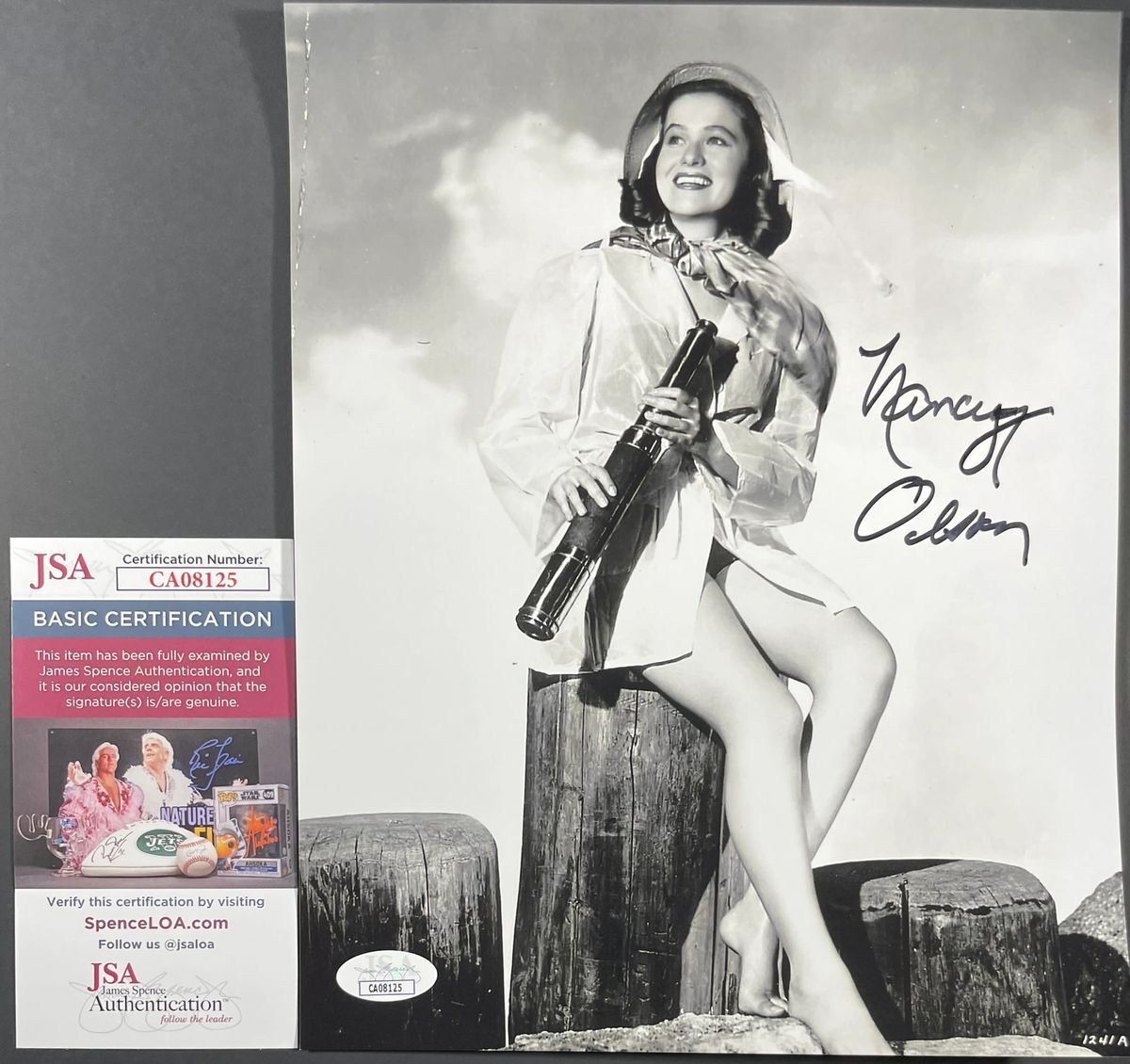 Nancy Olson Signed Sunset Boulevard B&W 8x10 Photo A Autograph JSA COA