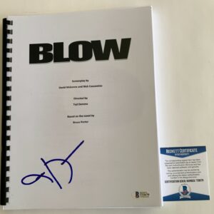 Nick Cassavetes Signed BLOW Complete Movie Script Autograph Beckett BAS COA