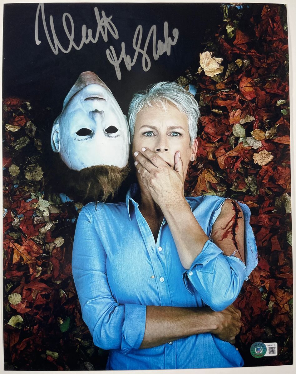 Nick Castle Signed Halloween Michael Myers 11x14 Photo H Autograph BAS COA