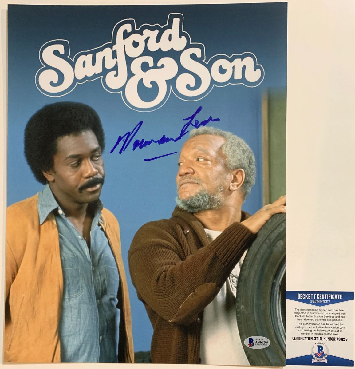 Norman Lear Signed Sanford and Son 11x14 Photo Autograph Beckett BAS COA