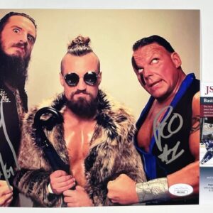 ROH Brody King & PCO Villain Enterprises Dual Signed 8x10 Photo A JSA COA