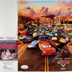 Richard Petty Signed Disney PIXAR Cars 8x10 Mini Movie Poster Autograph JSA COA