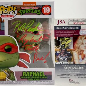 Rob Paulsen Signed Teenage Mutant Ninja Turtles Raphael Funko POP A JSA COA