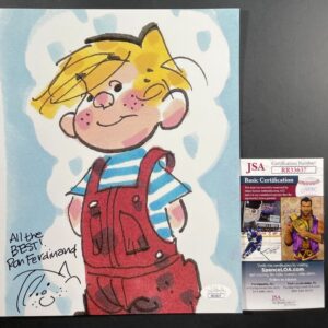 Ron Ferdinand Signed Dennis The Menace 8x10 Photo C Autograph JSA COA