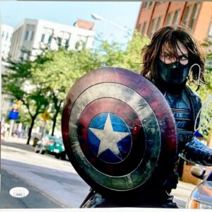Sebastian Stan Signed Captain America The Winter Soldier 11x14 Photo JSA COA