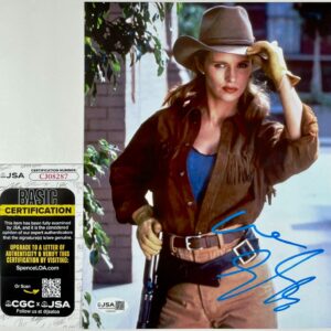 Sheena Easton Signed Crystal Hawks 8x10 Photo Autograph Cow Girl JSA COA