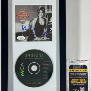 Sheena Easton Signed What Comes Naturally CD Booklet & CD Framed Display JSA COA