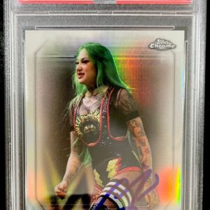 Shotzi Blackheart Signed 2021 Topps Chrome WWE IV Trading Card PSA DNA Slabbed
