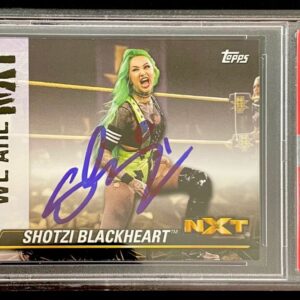 Shotzi Blackheart Signed 2021 Topps WWE We Are NXT Trading Card PSA DNA Slabbed