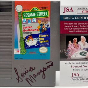Sonia Manzano Signed Sesame Street ABC Nintendo NES Game Cartridge JSA COA