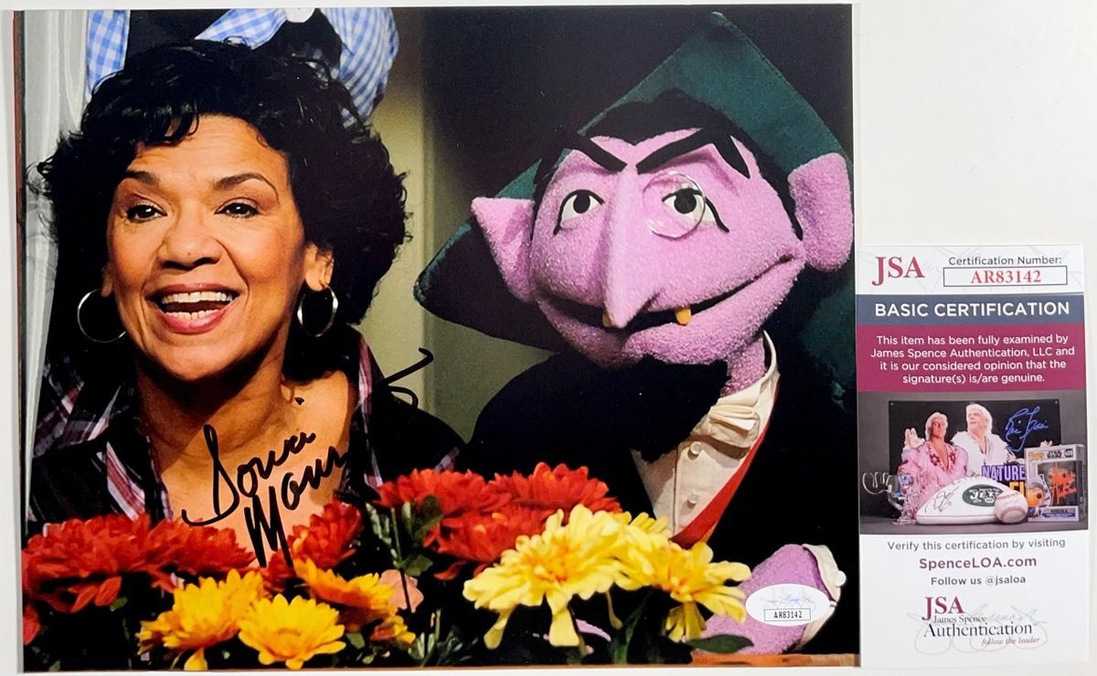 Sonia Manzano Signed Sesame Street The Count 8x10 Photo Autograph JSA COA