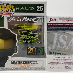 Steve Downes Signed HALO Master Chief XBOX Gear Shop Funko POP! #25 G JSA COA