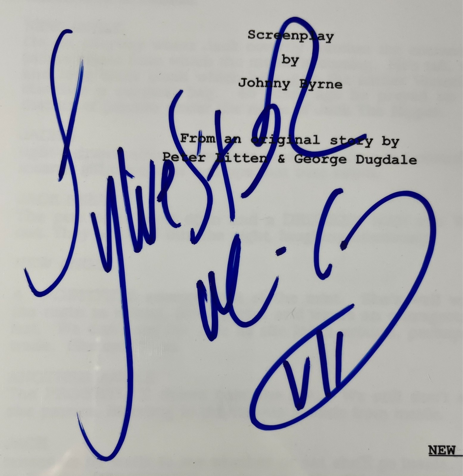 Sylvester McCoy Signed Doctor Who The Movie Complete Script Autograph JSA COA - Image 2